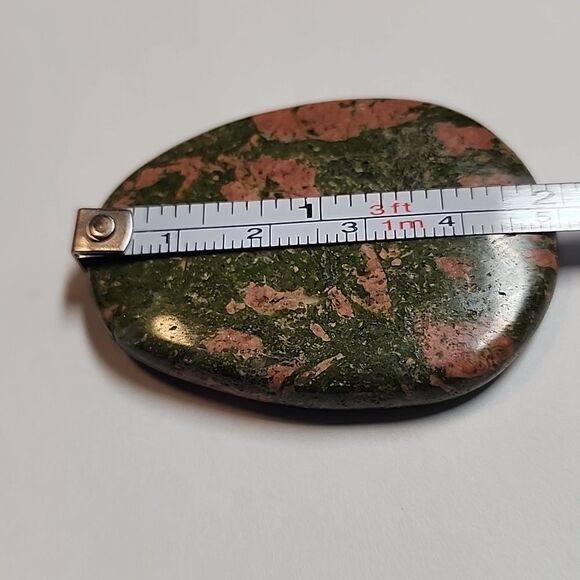 Unakite Jasper Healers Hand Palm Stone - Picture 3 of 3